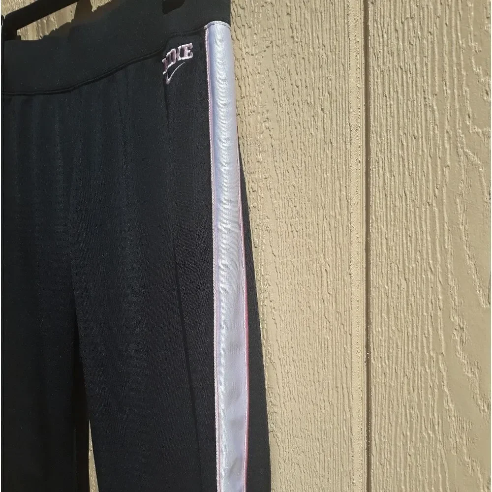 ‎Nike Pants Workout Mesh Striped Straight Leg